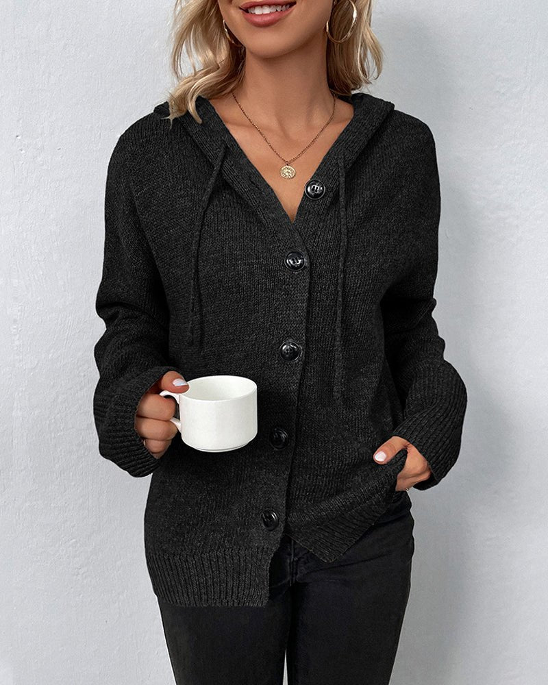 Aetuna – Kapuzenstrickjacke für Damen