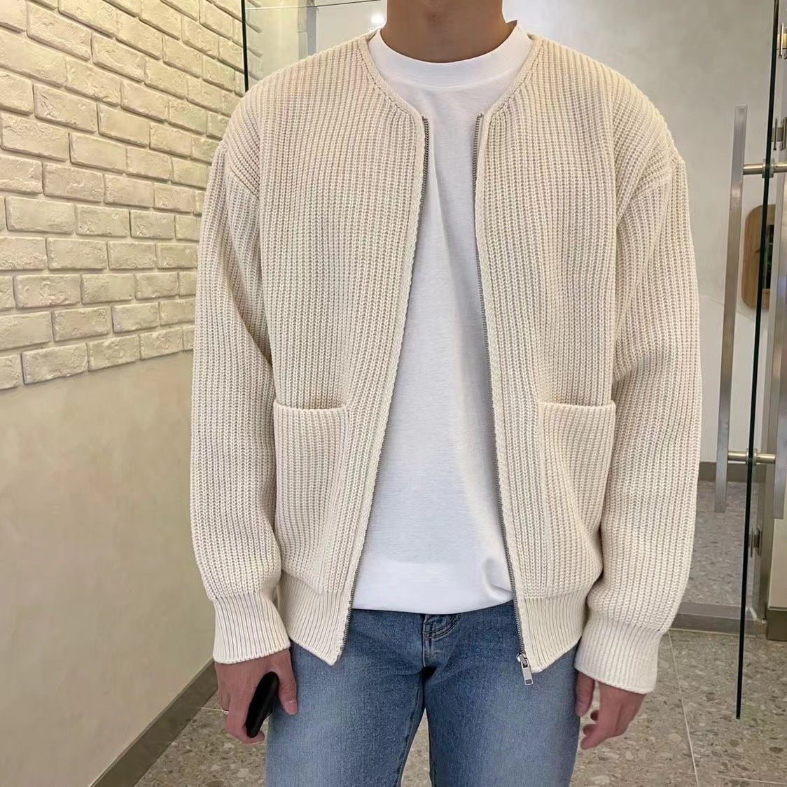 Afane – Strickjacke mit Reissverschluss