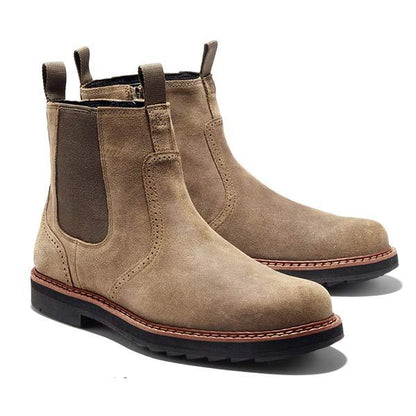 Olane Brand Leather Boots Western Style Brown39Men's Boots
