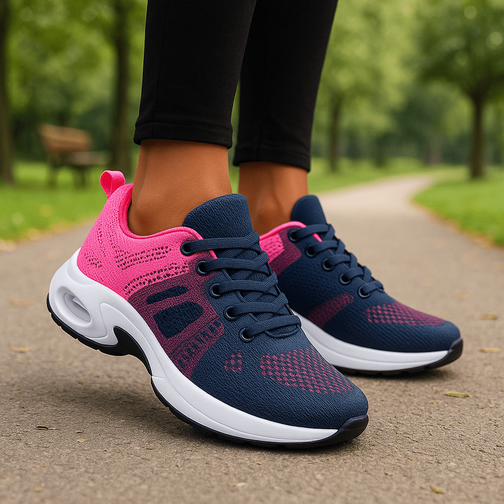 Olane Brand Lightweight Orthopedic Walking Shoes Pink Gray35Walking Shoes
