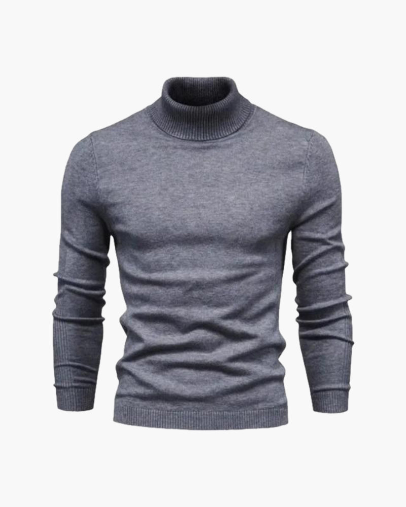 Agata – Schmal geschnittener Herren-Rollkragenpullover aus Feinstrick