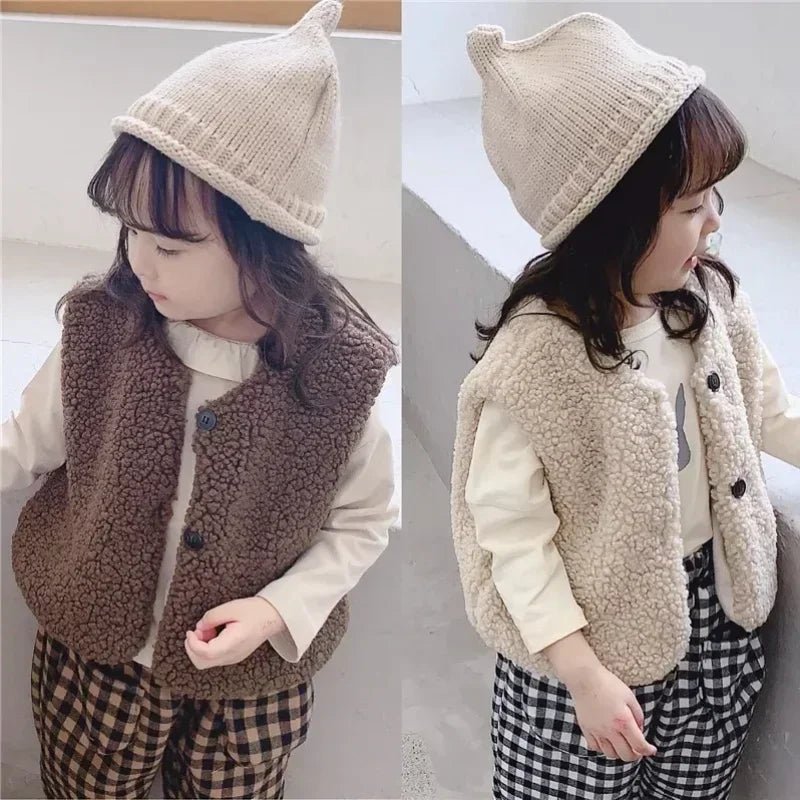 Olane Brand Velvet Baby Vest Light Brown90 (1 - 2 Years)Vests
