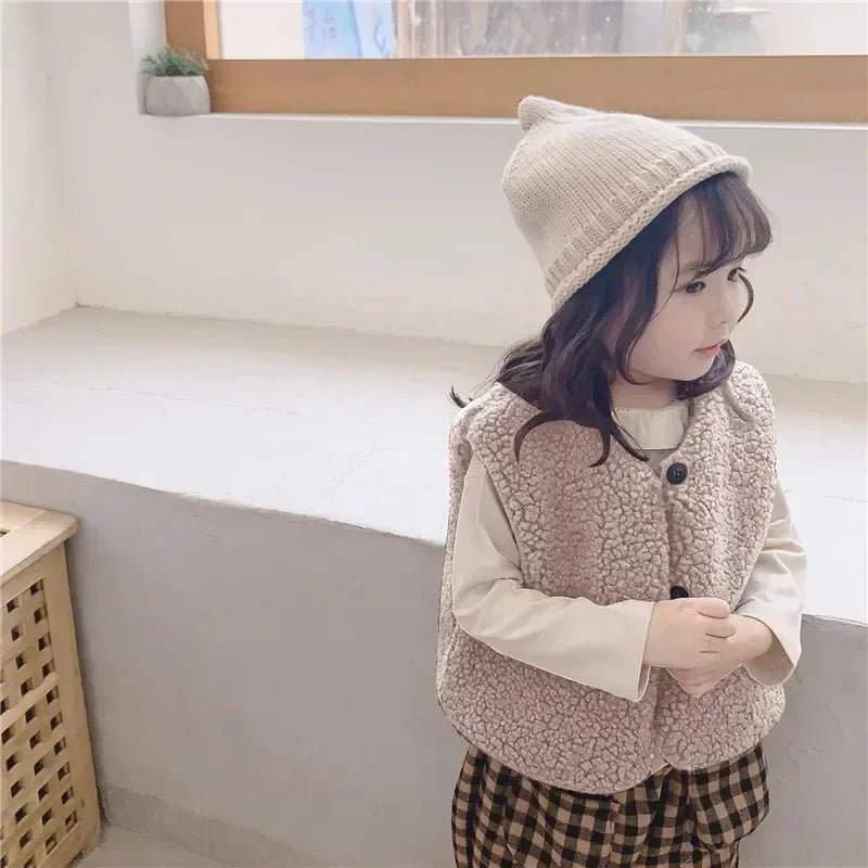 Olane Brand Velvet Baby Vest Light Brown90 (1 - 2 Years)Vests