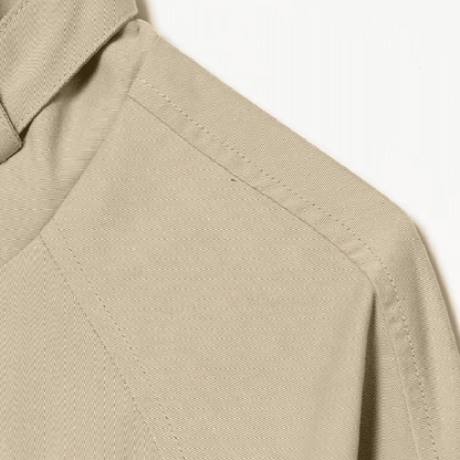 OLANE Casual Button-Front Stand Collar Jacket KhakiLWomen's Coats & Jackets