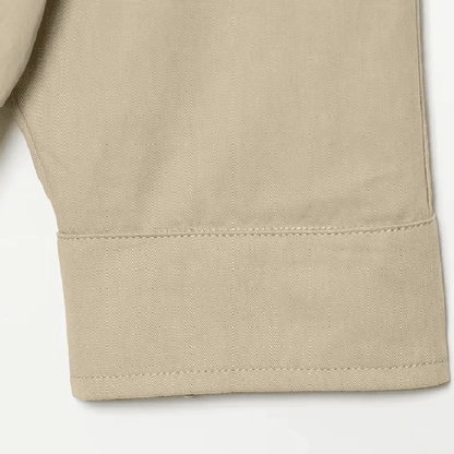 OLANE Casual Button-Front Stand Collar Jacket KhakiLWomen's Coats & Jackets