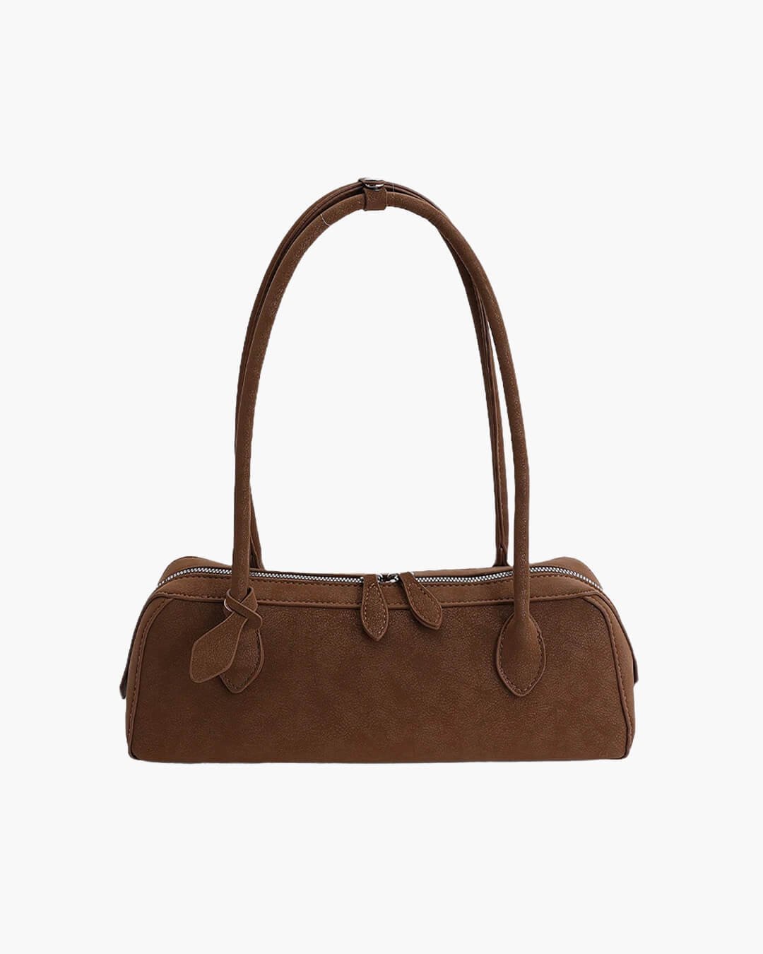 OLANE Classic Faux Suede Baguette Bag BrownBag