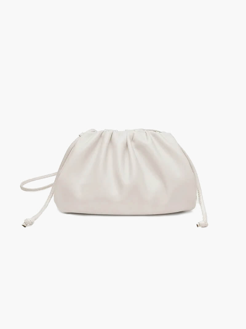 OLANE Classic Vegan Leather Crossbody Pouch WhiteBag