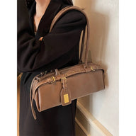 Classic Vegan Leather Shoulder Bag