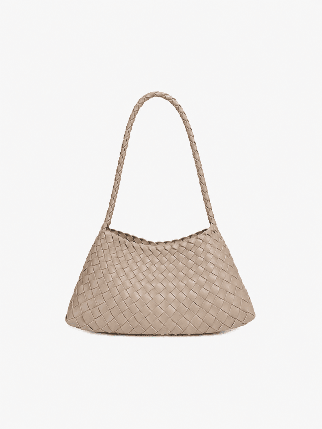 OLANE Classic Vegan Leather Woven Bag Small BeigeSmallBag