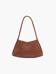 Classic Vegan Leather Woven Bag Small