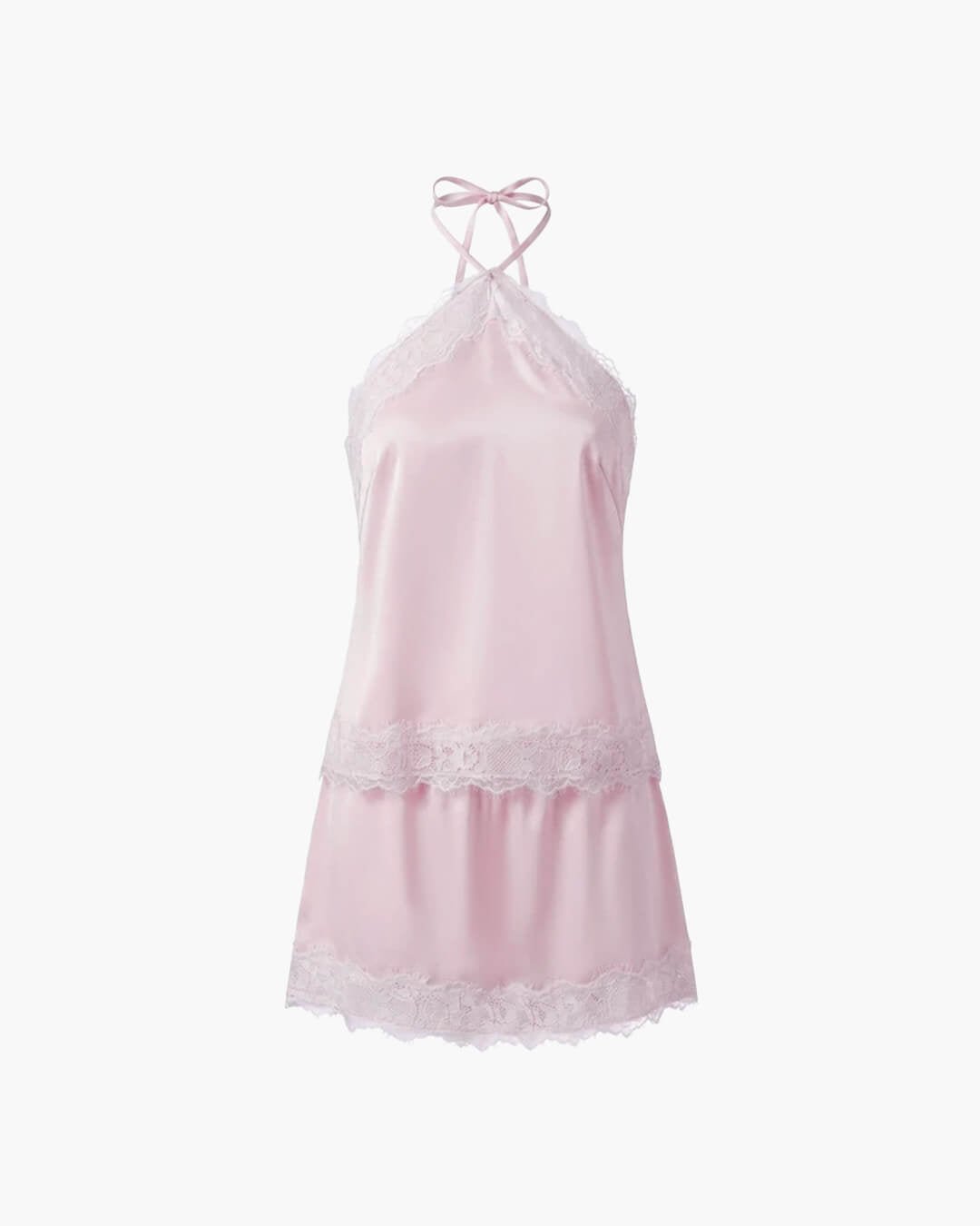 Ruth – Crop Top Satin Halter Zweiteiler