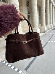 Borsa a Spalla Elegante in Finta Suede