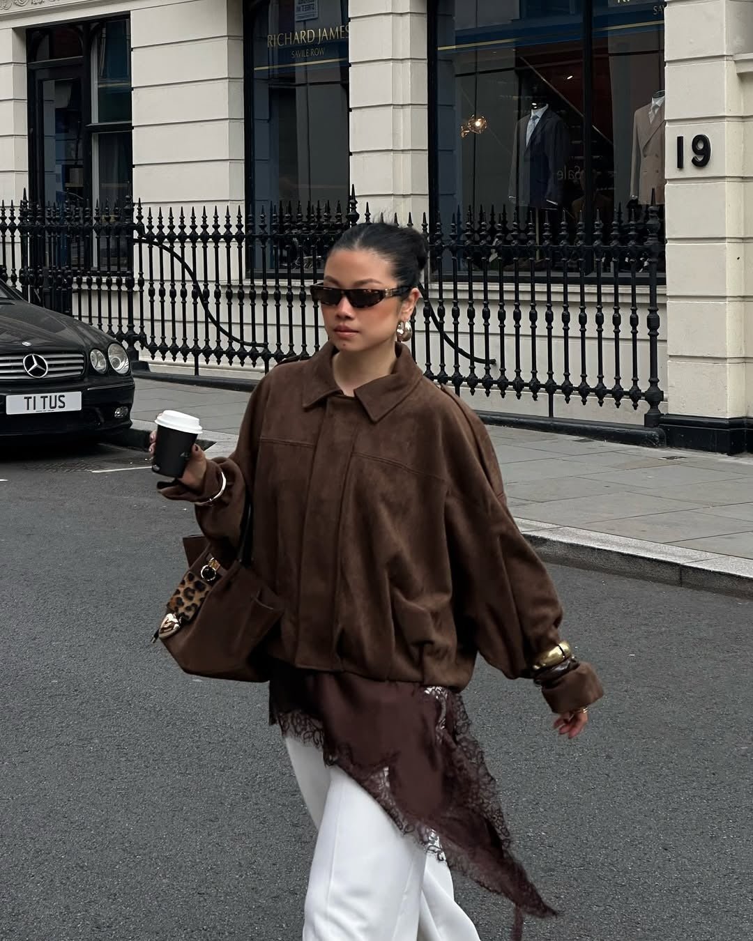 OLANE Faux Suede Zip-Up Bomber Jacket OliveSWomen's Coats & Jackets