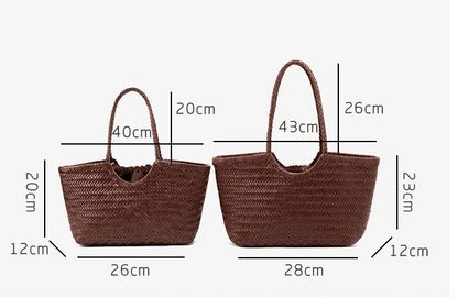OLANE Handwoven Leather Tote Bag IvoryLWomen's Bags