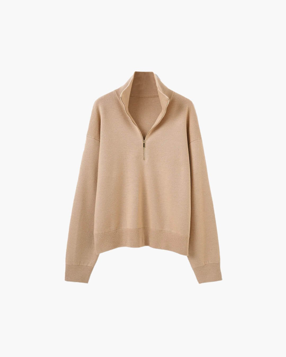 OLANE High Neck Half-Zip Knit Sweater BlackSWomen's Sweaters & Cardigans