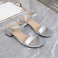 Block Heel Ankle Strap Sandal
