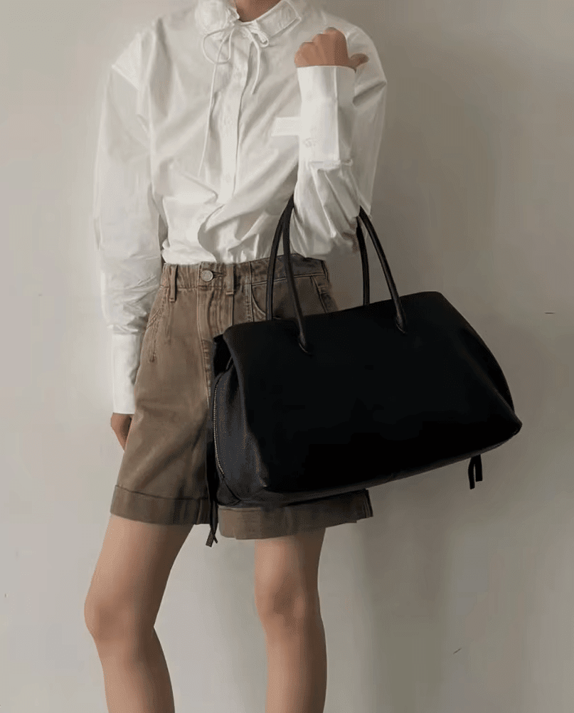 Schulter-Shopper mit mehreren Fächern