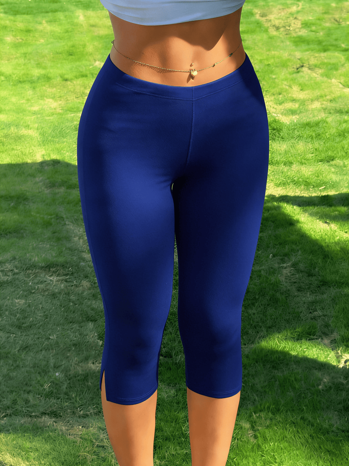 OLANE Myla Capri Leggings Royal BlueSWomen's Bottoms
