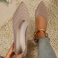 Denise – spitze Strick-Ballerinas