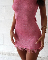 Rachel Miniabito Bodycon con Frange