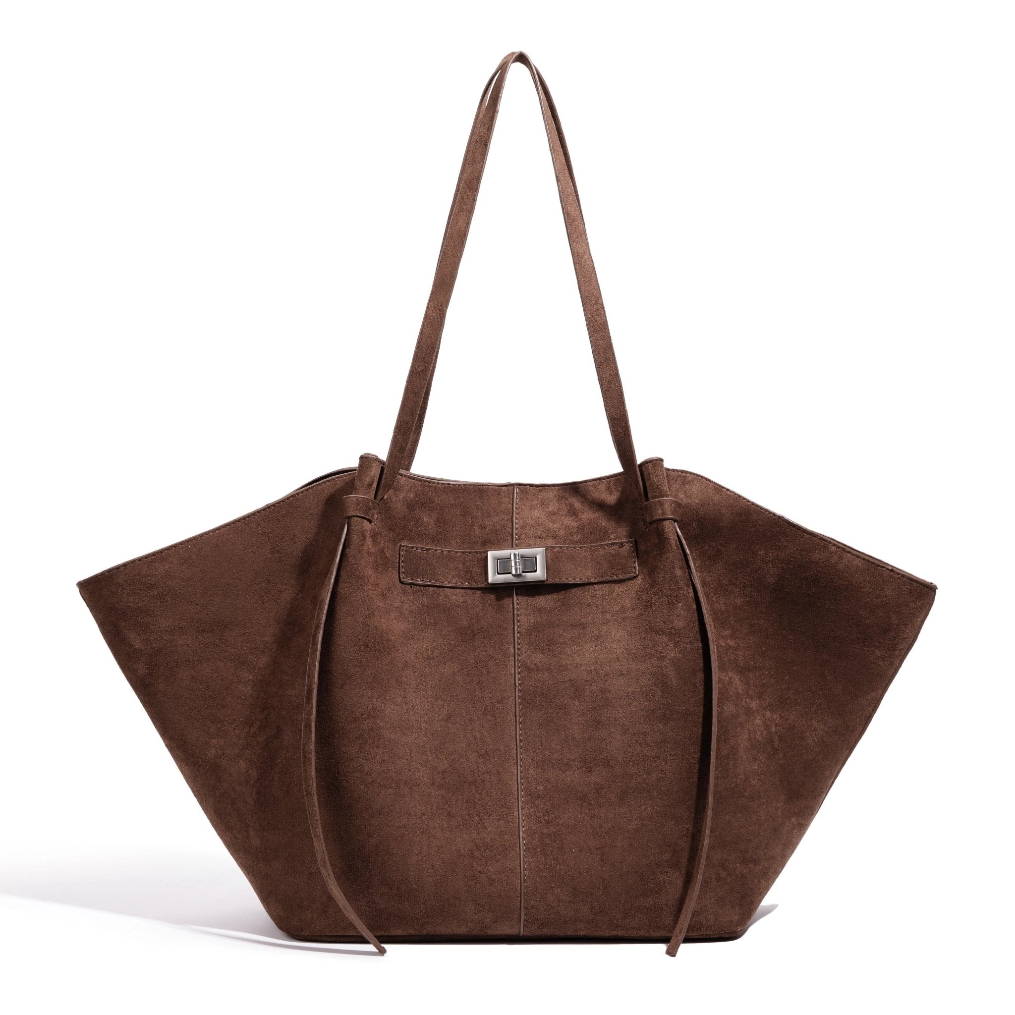 Geräumige Tote Bag aus Wildlederimitat in Fledermausform