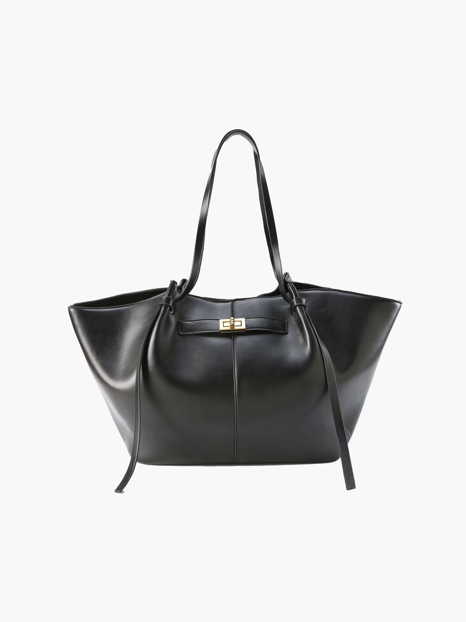 Geräumige Shopper Bag aus veganem Leder