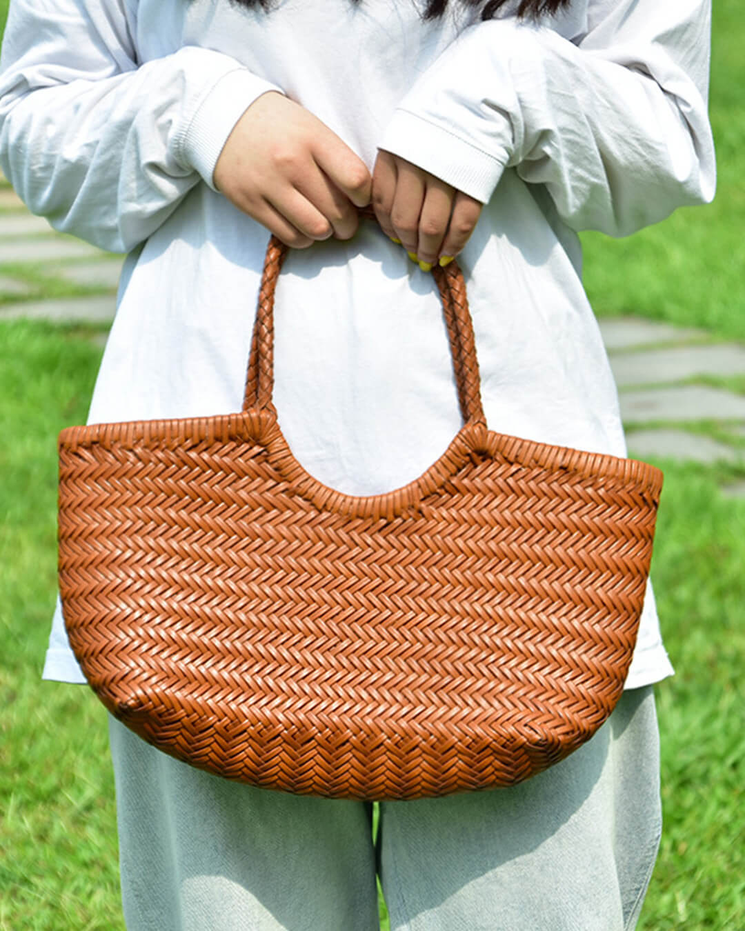Geräumige gewebte Tote-Bag
