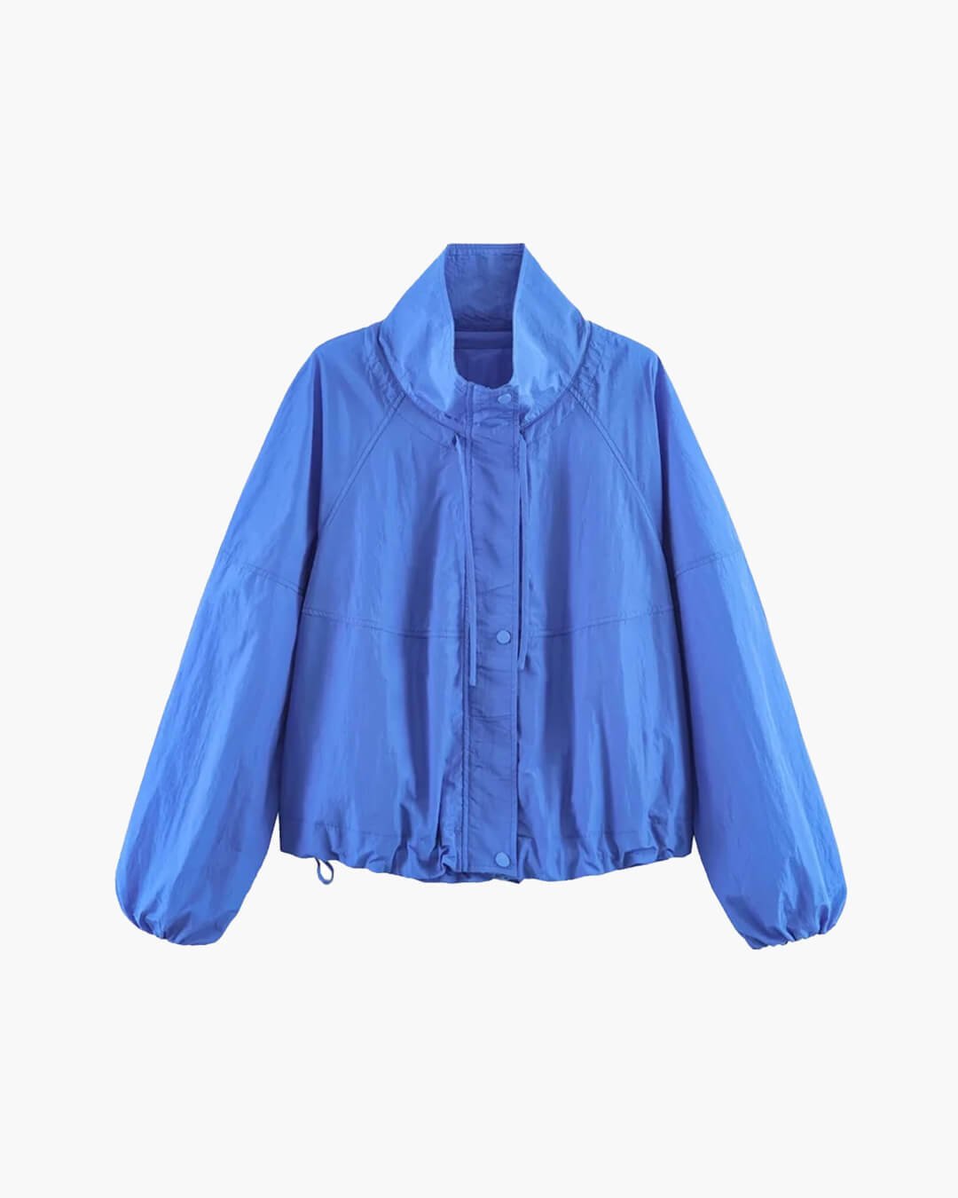 OLANE Stand Collar Zip-Up Windbreaker Jacket BlueXSJacket