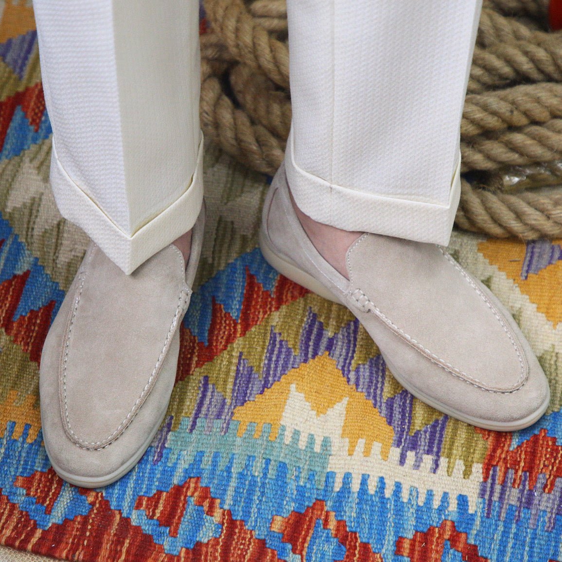 Ahela – Moderne Loafer aus Wildlederimitat zum Hineinschlüpfen
