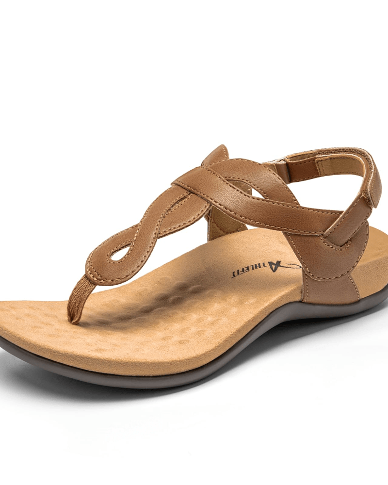 OLANE Stylish T-Strap Arch Support Sandal Blue35/5Women's Shoes