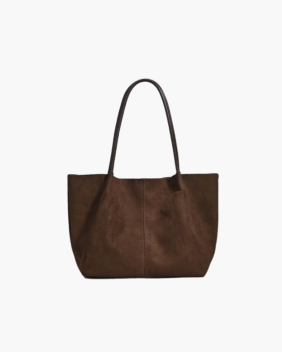 Tote Bag aus Wildlederimitat mit Täschchen