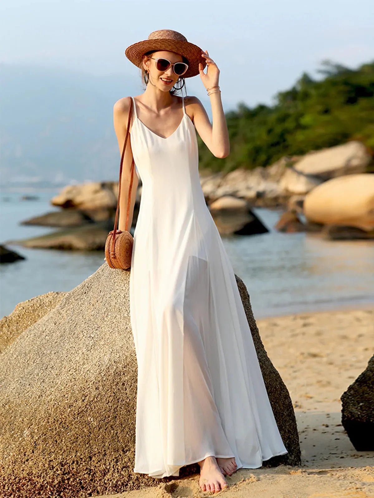 OLANE V - Neck Backless Cami Maxi Dress XSWomen’s Dresses