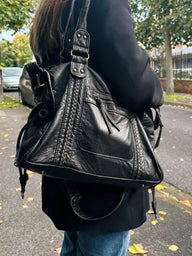 Veganer Schultertasche