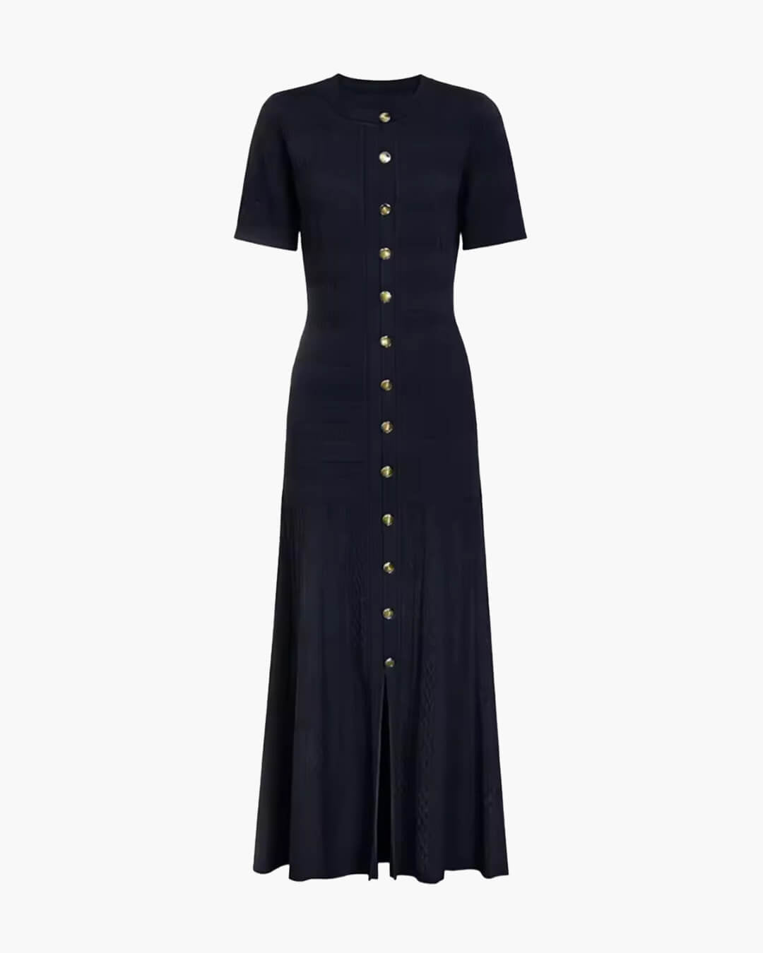 OLANE Wren Ribbed Knit Midi Dress NavyXSWomen's Dresses