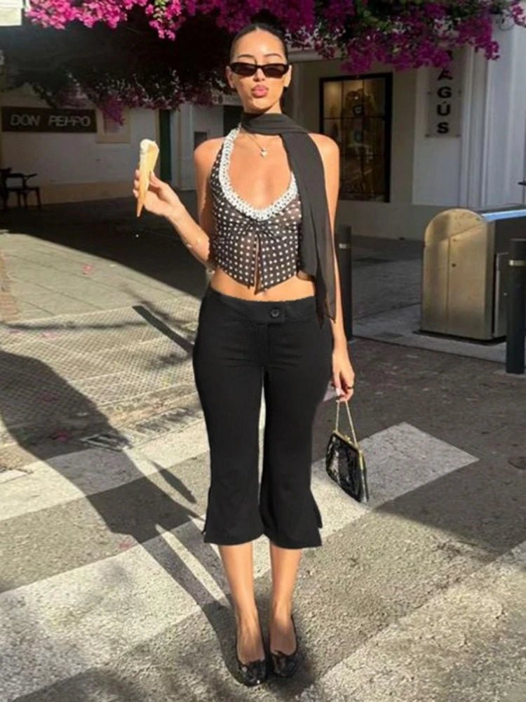 OLANE Zofia Black Capri Pants SPants