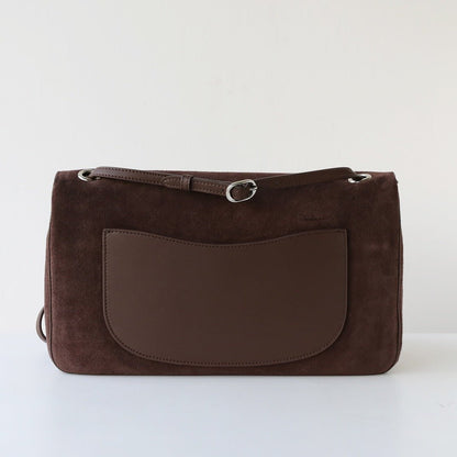 Frosted Cowhide Retro Tote Bag