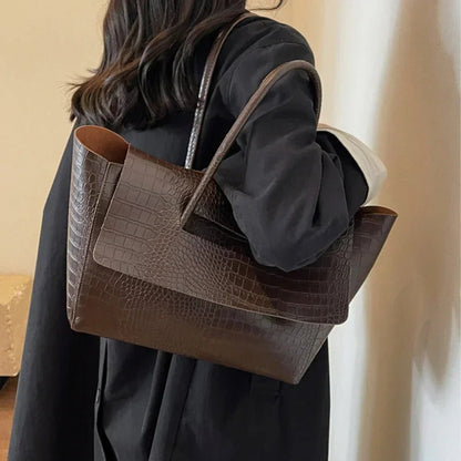 Borsa tote in pelle goffrata Alicia
