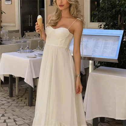 Flowing High-Waisted Tiered Midi Dress