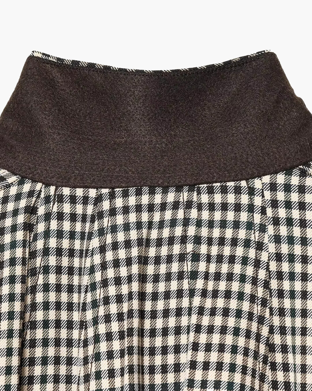 Stylische Stehkragen Karo-Bomberjacke