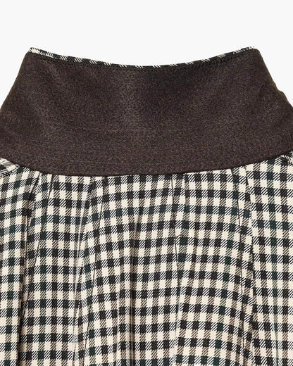 Stylische Stehkragen Karo-Bomberjacke