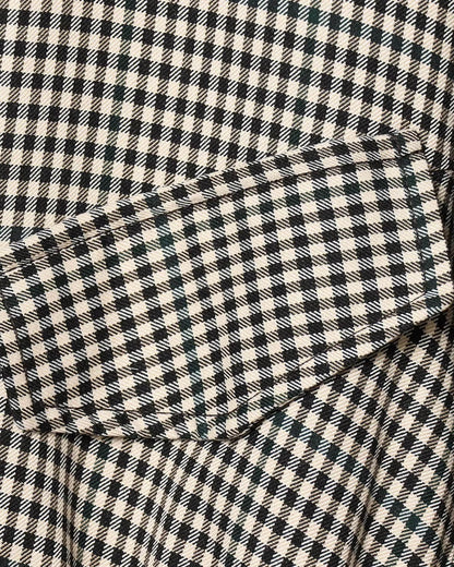 Stylische Stehkragen Karo-Bomberjacke