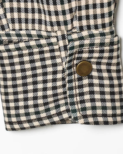 Stylische Stehkragen Karo-Bomberjacke