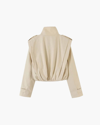 Sandra Faltiger Trenchcoat mit hohem Kragen
