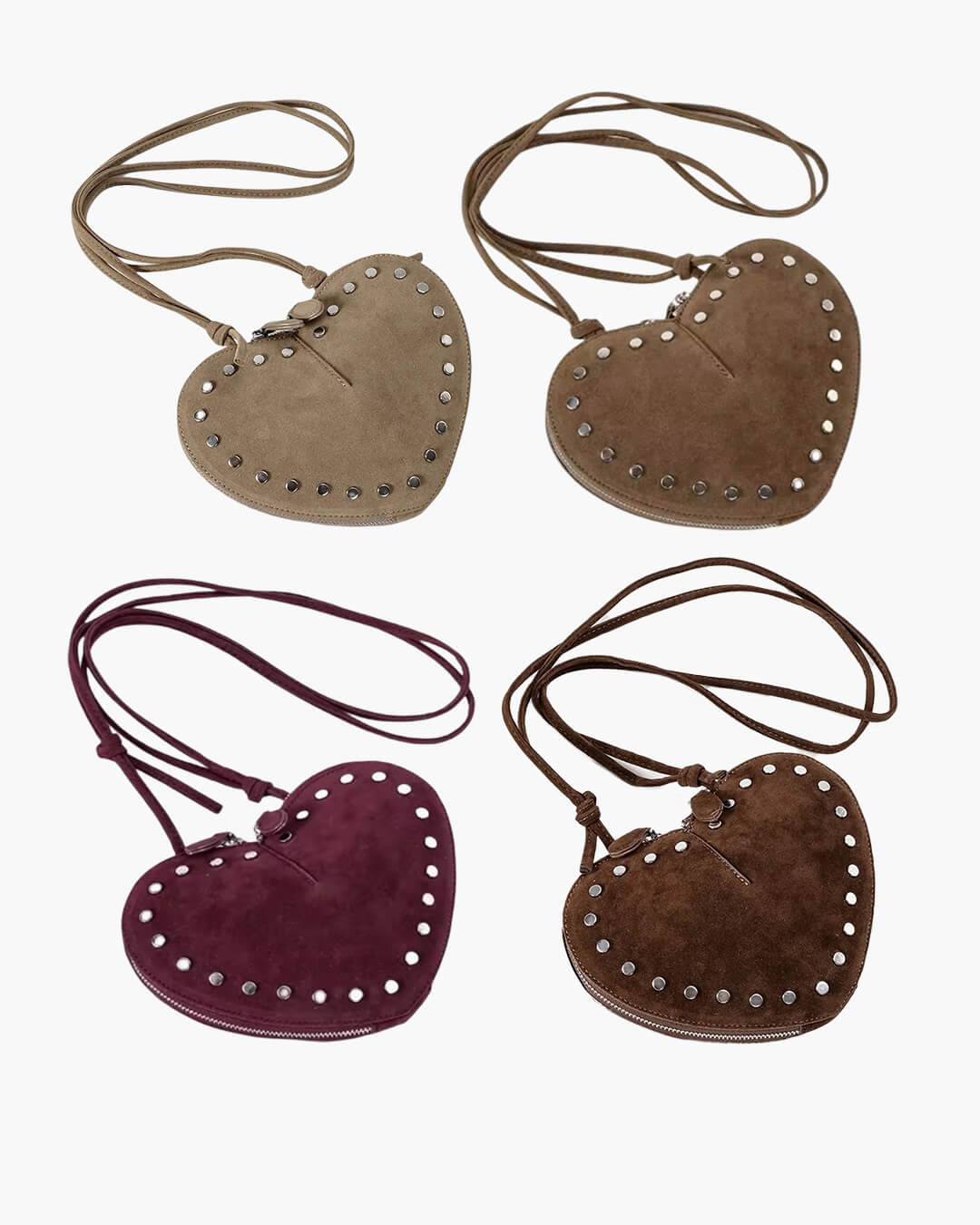 Sac bandoulière vintage en suédine synthétique