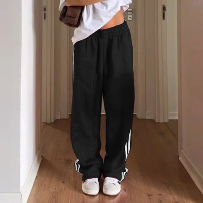 Striped Drawstring Sweatpants