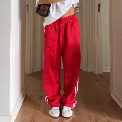 Striped Drawstring Sweatpants