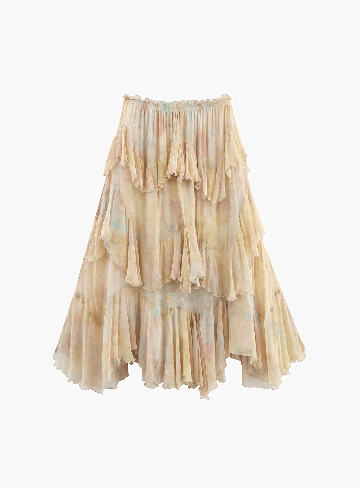 Helena mehrlagiger Volant Boho Maxirock